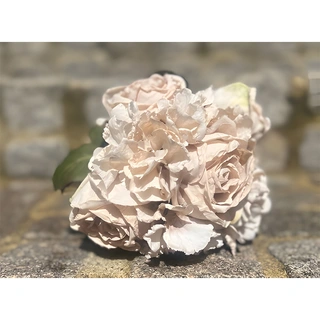 Bosje Kunstbloemen Rozen & Hortensia's Antiek Wit | De Boet