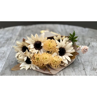 Boeket Gedroogde Kunstbloemen - Crème | Tuincentrum De Boet