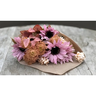 Boeket Gedroogde Kunstbloemen - Roze | Tuincentrum De Boet