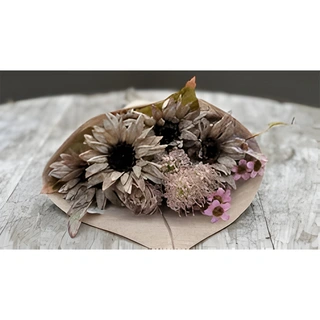 Boeket Gedroogde Kunstbloemen - Mix Zachtgroen | De Boet