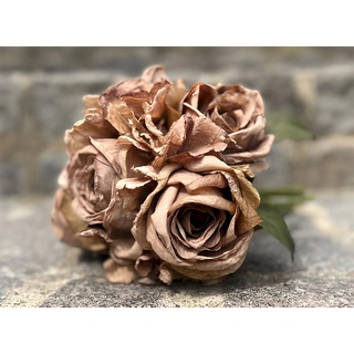 Bosje Kunstbloemen Rozen & Hortensia's - Oudroze | De Boet