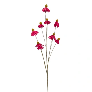 Kunsttak Echinacea Branch Red - 123 cm| De Boet