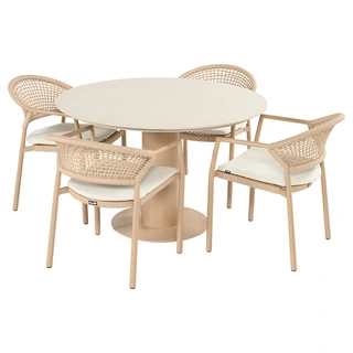 Hartman Girona Taragona Diningset - Cappuccino| De Boet