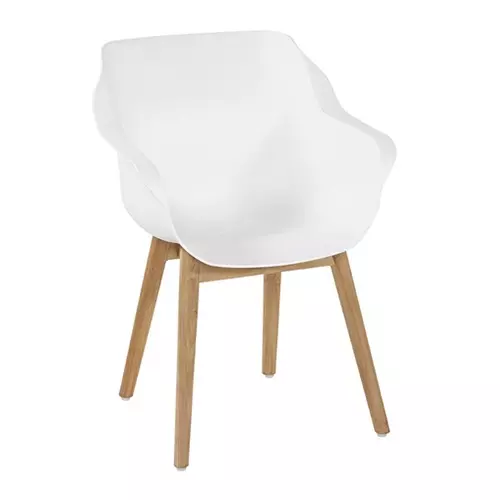 Hartman Sophie Teak Armstoel White Tuincentrum De Boet