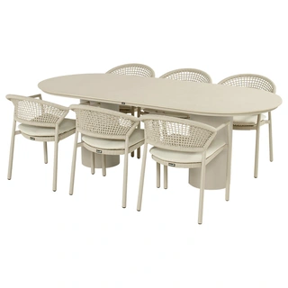 Hartman Valencio Taragona Diningset - Sand | De Boet