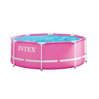 Intex Rond Frame Zwembad Roze - Ø244x76 cm | De Boet