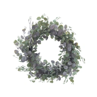 Kerstkrans Eucalyptus Iko Powder Rood - 60 cm | De Boet