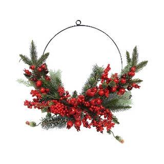 Kunst Kerstkrans Bessen - Ø30 cm | De Boet