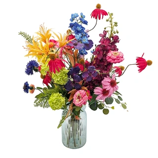 Kunstbloemen Veldboeket Groot - Multicolor