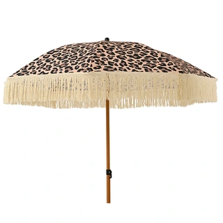 Decoris Parasol Franje Panter - Ø180 cm