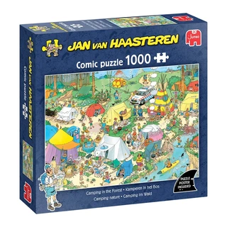 Puzzel Jan van Haasteren Kamperen in het Bos - 1000 st.