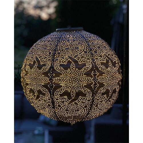 Lumiz Solar Lampion Round Marrakesh Taupe De Boet