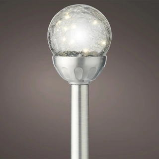 Solar Stake Light Transparant 30 cm - Warm Wit| De Boet