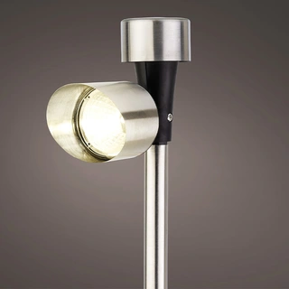 Solar Stake Light RVS 23,5 cm - Warm Wit | De Boet