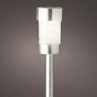 Solar Stake Light RVS 26 cm - Warm Wit | De Boet