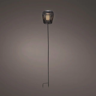 Solar Tuinsteker Wicker Zwart 104 cm - Flame | De Boet