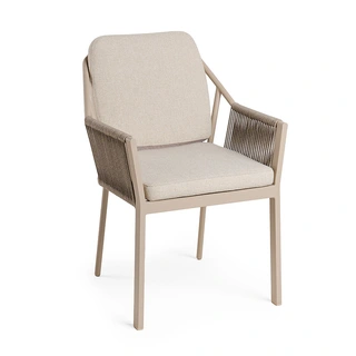 Tierra Outdoor Liv Diningstoel - Champagne | De Boet