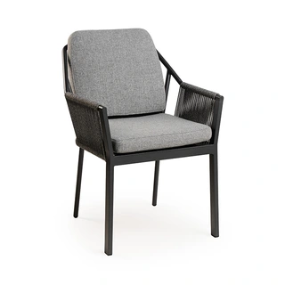 Tierra Outdoor Liv Diningstoel - Mountain Grey | De Boet