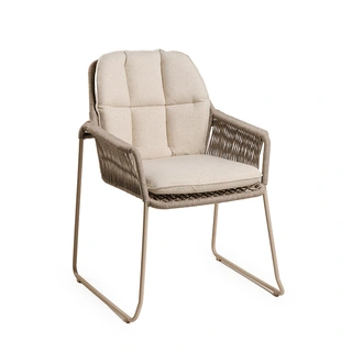 Tierra Outdoor Rivera Diningstoel - Champagne | De Boet