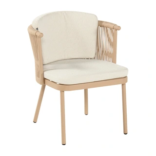 Hartman Toledo Dining Tuinstoel - Cappuccino | De Boet