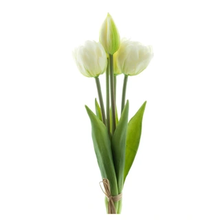 Bosje Kunst Tulpen Triumph x5 Crème - 29 cm | De Boet