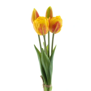 Bosje Kunst Tulpen Triumph x5 Oranje - 29 cm | De Boet