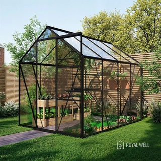 Royal Well Tuinkas Kate II Zwart - Veiligheidsglas | De Boet