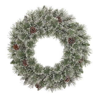 Black Box Kerstkrans Vandans Frosted Groen - 60 cm