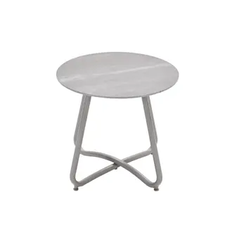 Garden Impressions Vento Bijzettafel Taupe - Ø45xH41 cm | De Boet