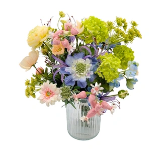 Kunstbloemen Boeket Pastel Klein - 43 cm | De Boet