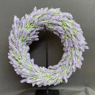 Zijden Krans Lavendel Middel - Ø50 cm
