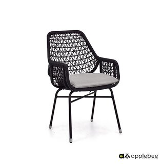 Apple Bee Zara Tuinstoel - Black | Tuincentrum De Boet