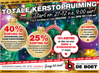 Totale kerstopruiming