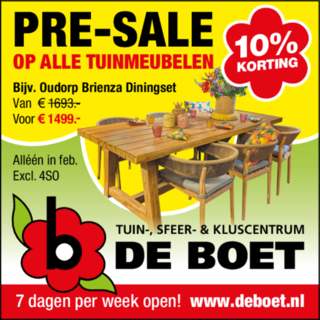 Pre-sale Tuinmeubelen!