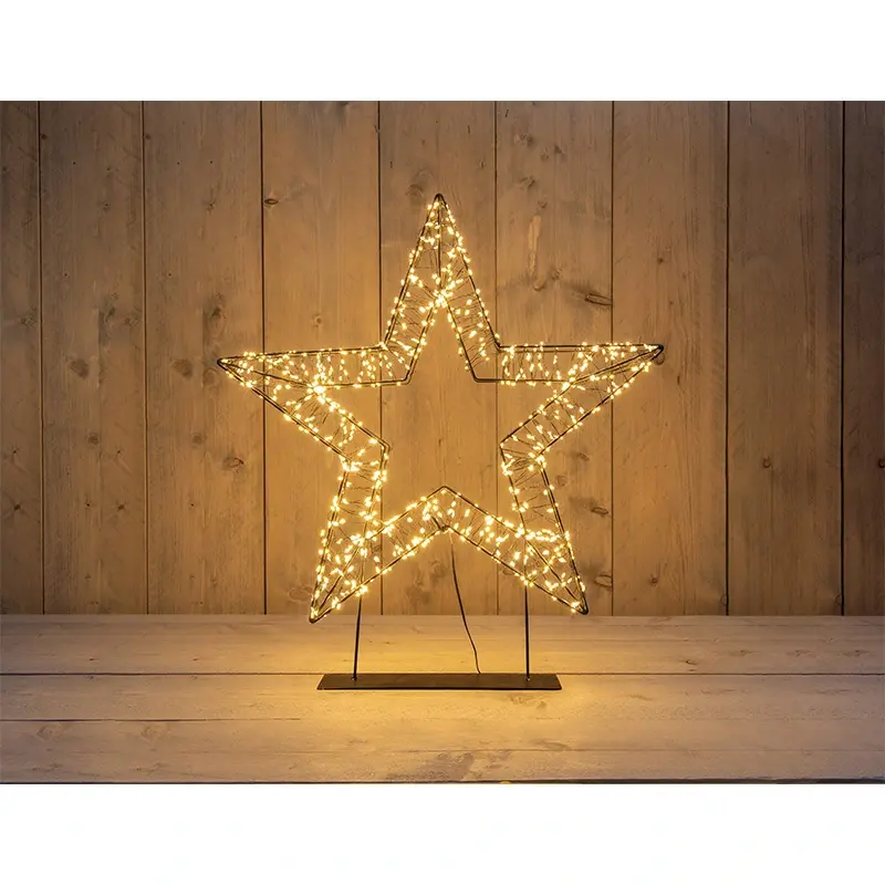 LED Kerstster op voet 56x5 cm