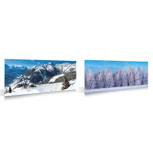 My Village Achtergrond Wintersport & Bos - 98x33 cm - afbeelding 4