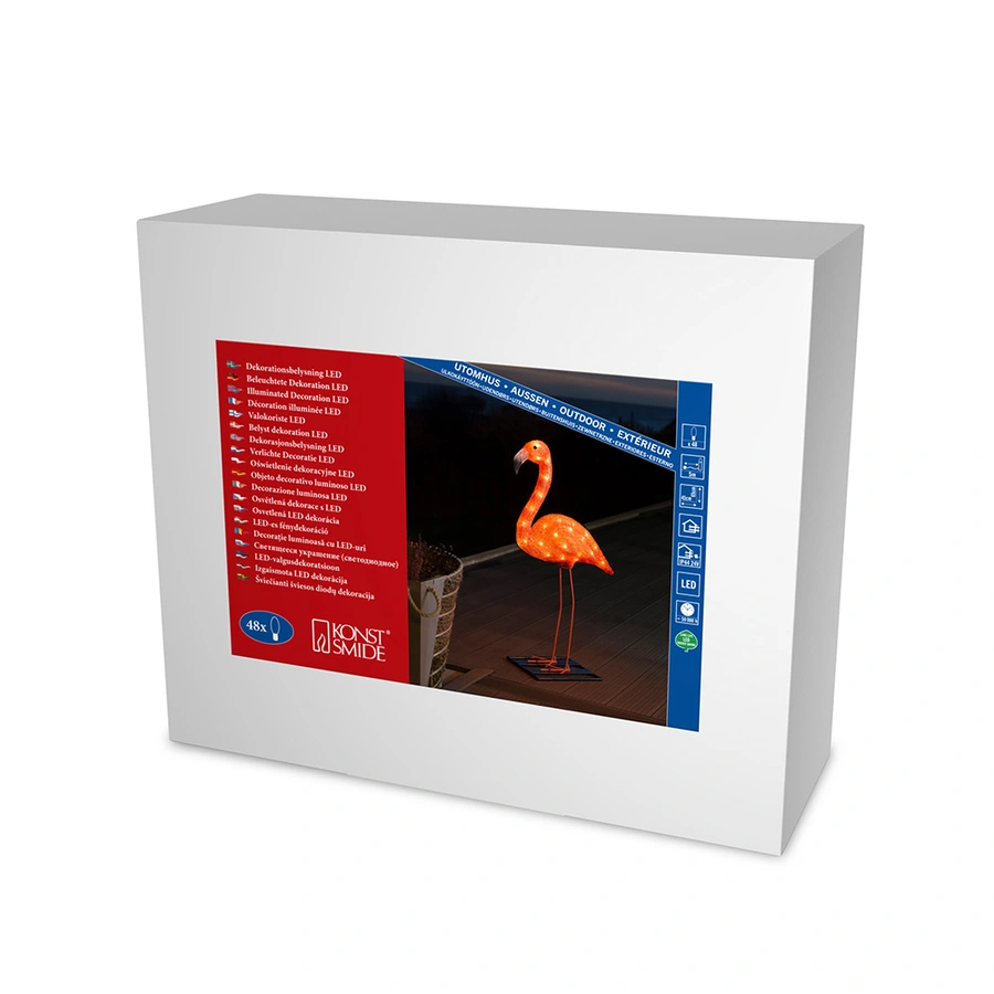 Konstsmide LED Flamingo Acryl - 65 cm - afbeelding 5