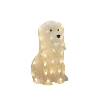 Konstsmide LED Zittende Hond Acryl - 31x26 cm - afbeelding 1