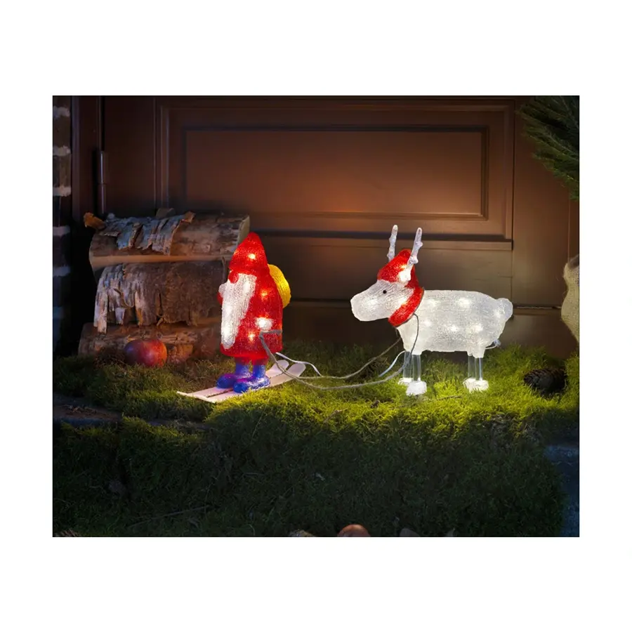 Konstsmide LED Kerstman en Rendier - afbeelding 2