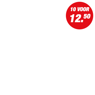 Actie - 10 voor 12.50