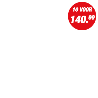 Actie - 10 voor 140.00