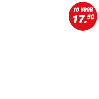 Actie - 10 voor 17.50