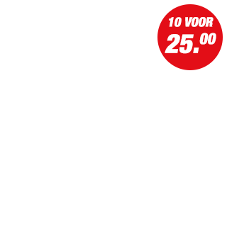 Actie - 10 voor 25.00