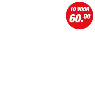 Actie - 10 voor 60.00