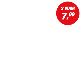 Actie - 2 voor 7.00