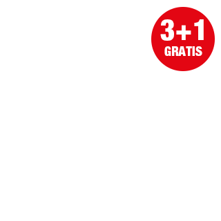 Actie - 3+1 gratis