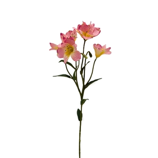 Kunstbloem Alstroemeria Spray Pink - 62 cm