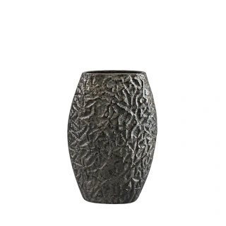 Vase aluminium Long Black S - 28x38 cm | De Boet