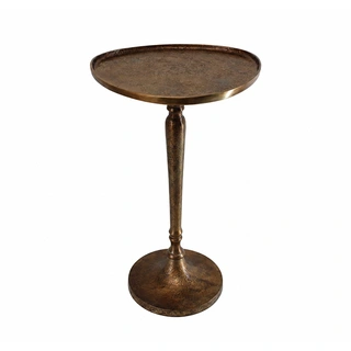 Bijzettafel Aluminium Ant.brass Shiny - 38x63 cm | De Boet