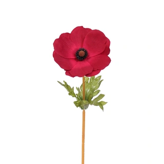 Kunstbloem Anemone Rood - 40 cm